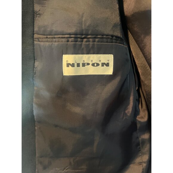 Bob & Taylor Mens Navy Blazer Jacket 42R 85% Wool Classic Fit Single Breasted 3- - Picture 7 of 9